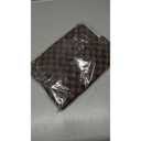 Checkered Makeup Bag; 2Pcs Travel Cosmetic Bags; Portable Toiletry Organizer for Women; Lightweight and Waterproof Leather Toiletries Bag for Girl Friend Wife Christmas Gifts; Brown