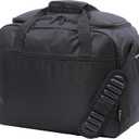 Aerolite AA & Delta Maximum Size Travel Duffel Bag | Lightweight Personal Item Bag 18x14x9 | Foldable Under Seat Cabin Bag | 37L Eco-Friendly Carry-On Duffel bag Black Shoulder Bag