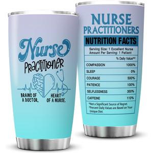 Nurse Practitioner Gifts For Women Nurse Practitioner Week Gifts for NP Stainless Steel Tumbler With Lid 20OZ