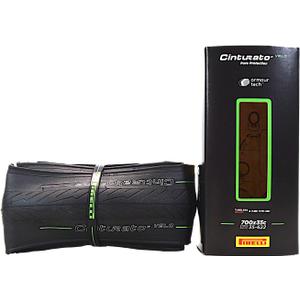 Pirelli Cinturato Velo Road Bike Tire (Long Rides), Clincher Tubeless Ready, Confident Handle Vari Terrains & Worst Conditions, X-Puncture Protect,(1) Tire, Black or Classic Tan Sidewall / Vari Sizes
