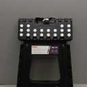 Delxo 16 Inch Folding Step Stool,Foldable Stool for Adults with Safety Lock,Portable Collapsible Plastic Stepstool,Non Slip Folding Stools for Kitchen Bathroom Bedroom Up to 400LBS,(Black 1PC)