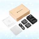 2 Pack DMW-BLG10 Battery 1500mAh and Dual USB Charger for Panasonic DC-G100, DC-ZS80, DC-GX9, DC-LX100 II, DC-ZS200, DC-ZS70, DMC-GX80, DMC-GX85, DMC-ZS60, DMC-ZS100, DMC-GF6, DMC-GX7K, DMC-LX100K