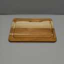 Lipper International 7215 Teak Wood Edge Grain Kitchen Cutting and Serving Board, Small, 12" x 9" x 5/8"