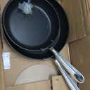 All-Clad HA1 Hard Anodized Non Stick Fry Pan Set 2 Piece, 8, 10 Inch, Induction, Oven Broiler Safe 500F, Pots and Pans Set, Kitchen Frying Pans, Skillets, Premium Cookware, Home, Dishwasher Safe Black