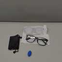 Blue Light Blocking Glasses - Fashion Square Eyeglasses, Anti UV Ray Computer Gaming Glasses Blue Blockers for Women/Men (Black & Black)