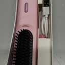 2025 Hair Straightener Brush Pale Pink