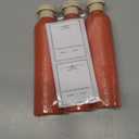 Travel Shampoo Bottle, Empty Plastic Squeeze Bottles 8.8oz with Flip Cap, Lotion Container for Toiletries Travel Size Shampoo and Conditioner (Orange)