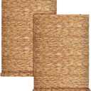 2 Pcs Bamboo Shades Outdoor Reed Roll Up Blinds 36" W x 72" H Blackout Sunshade Cordless Bamboo Blinds for Home Porch, Patio & Windows Decor Shutters Sunlight Privacy Screen