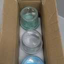 DRKIO 6 Pack Glass Baby Food Storage Containers - 4 & 8 oz Baby Food Jars with Lids Baby Food Maker Microwave Dishwasher Freezer Safe 100% Leak Proof BPA Free Reusable