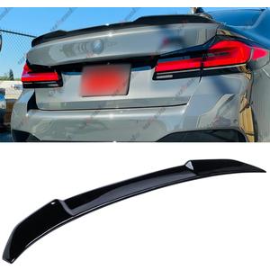 Rear Spoiler Compatible with 2017-2023 BMW G30 5 Series F90 M5, CS Style Duckbill Trunk Exterior High Kick Tail Deck Lid Wing Lip Fits 530e 530i 535i 540i 540d 550i M5 (Glossy Black)