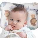 Soft Hypoallergenic Head & Neck Support Organic Cotton Cover Machine Washable (Animal World)
