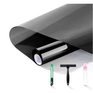 FuFin One-Way Window Privacy Film with Tools, Black 23.6"×196.9"