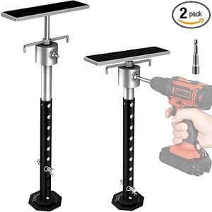RV Slide Out Support Jacks with Flat Top Block, Adjustable from 20" to 48"