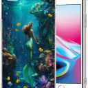 ZHONGWEI Clear Phone Case Compatible with iPhone SE/7/8 with Mermaid-AB0 - Sleek Protection with Style and Durability for Any Smartphone Model.