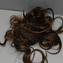 14 Inch Brown Hair Extensions - Wavy Synthetic Clip in Hair Extensions For Women And Girls (Color:Chestnut Brown with Dark Blonde Highlights)