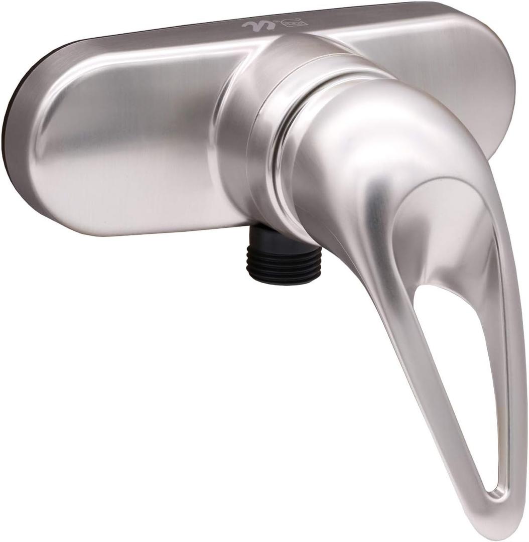 RV/Mobile Home Travel Trailer Shower Faucet Single Lever Handle, Brushed Nickel