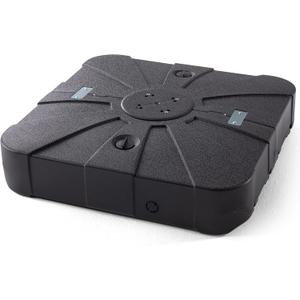 34'' X 34'' Patio Umbrella Base with Wheels for Outdoor Cantilever Heavy Duty Offset Umbrellas Stand Weighted Bases Fill with Water or Sand
