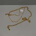 WHIPPY Waist Chain Belt Women Ladies Adjustable Body Waist Link Belts for Jeans Dresses (Fit for Waist up to 46", A-gold Tone-two Layer)