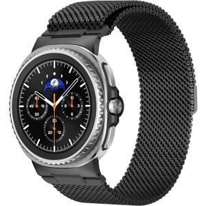 Rugged Stainless Steel Milanese Loop Compatible for Galaxy Watch Ultra 47mm/Watch 8/8 Classic, Strong Magnetic Clasp Metal Strap for Men Women, Adjustable Milanese Mesh Band for Galaxy Watch Ultra Bands/Galaxy Watch 8 Band