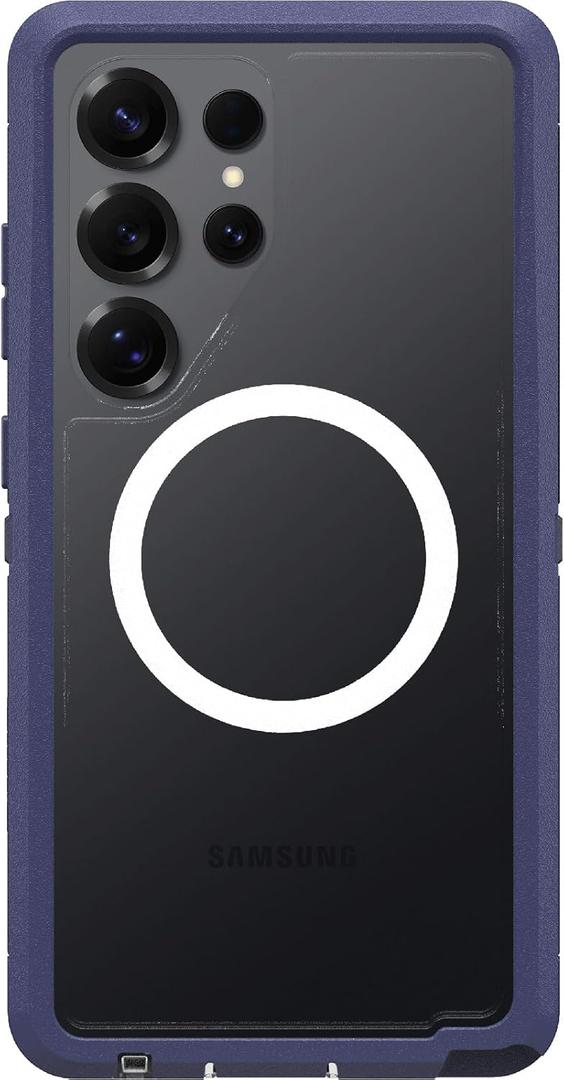 OtterBox Samsung Galaxy S25 Ultra Defender Series XT Clear Magnet Case - Denver Dusk Purple (Violet Thunder Purple)