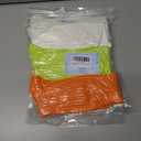 2 x Women's Neon Scrunch Crew Socks 80s 90s Retro 3-Pack Cotton Stacked Boot Calf Cozy Ribbed Slouchy Socks Size 5-10 (1-white/Neon Green/Neon Orange)