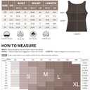 SUUKSESS Women Padded Open Back Boat Neck Tank Tops Double Lined Basic Shirts (Beige, S)