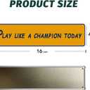 Vintage Poster Metal Sign Play Like a Champion Today Antique Metal Tin Sign Bar Home Bathroom Pool Outdoor Plaque Wall Decor Vintage Yard Sign Gift 4x16 Inch, 4 inches by 16 inches