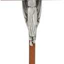 Christian Brands Crucifixes - Wooden Risen Christ Hanging Wall Cross, 10" H, Walnut Finish
