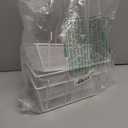 Sieral 4 Pcs Pegboard Baskets Metal Wire Shelf Baskets Peg Board Organizer Accessories Wall Mount Organizer Attachments for Garage Workbench Various Tool Accessories, 2 Sizes (White,Small, Medium)