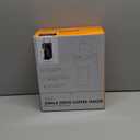 Single Serve One Cup Coffee Maker, for K Cups and Grounds, Mini Coffee Maker with Portable Handle, 6 to 12 Oz Brew Size, for Travel, Camping, Office, RV and Dorm, 120V, Black and Gold