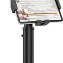 AboveTEK POS Tablet Kiosk Stand - Universal Tablet Locking Mount for 7.9"-11" Devices, 360 Swivel Anti-Theft Security Stand for iPad, iPad Air, Samsung, Height Adjustable Desk Countertop