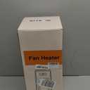 Space Heater for Indoor Use, 15.9" Portable 1500W Fast Heating PTC Ceramic Heater with 12H Timer, Thermostat, 4 Modes, 45 Oscillation, Quiet & Safe for Home Office Bedroom