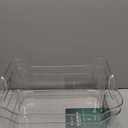BINO | Plastic Storage Bins, Large - 2 Pack, Clear | THE SOHO COLLECTION | Pantry Organizers and Storage Containers | Fridge Organizer Bins | Kitchen Cabinet Organizer | Medicine Cabinet Bin