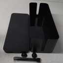 Cable Management Box, Large Cord Organizer Box to Hide Power Strip & Under Desk,TV Computer Wires Cable Organizer Hider Box with Cable Clips&Reusable Cable Ties for Home/Office(Black)