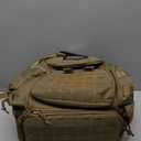 Tactical Pistol Backpack with 3 Pistol Cases, Range Backpack with Rain Cover for Shooting and Hunting (Khaki)