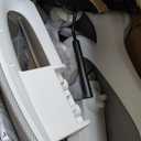 GABRYLLY Ergonomic Mesh Office Chair- White Desk Chair, Flip-Up Armrest, Adjustable Headrest, Tilting with Soft Seat and PU Wheel, Elite Home Desk Chair for Work, Study, Gaming (GY1108)