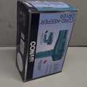 Conair Cord-Keeper Dryer with Folding Handle and Retractable Cord, 1875W Travel Hair Dryer, Ionic Technology, Teal (Blue)