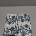 Sweetshow Blue Floral Throw Pillow Covers 20x20 Light Blue Green Chinoiserie Flowers Leaves Birds Decorative Pillows Outdoor Linen Farmhouse Cushion Case Pillowcase Sofa Bed Room Decor Set of 2