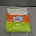 Women's Neon Scrunch Crew Socks 80s 90s Retro 3-Pack Cotton Stacked Boot Calf Cozy Ribbed Slouchy Socks Size 5-10 (1-white/Neon Green/Neon Orange)