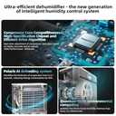 Dehumidifier for Basement, Bedroom, Home, Bathroom