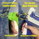 No Piercing Hang Tag Loop Gun Includes 5000 Plastic 5'' Loop Fasteners No Damage to Clothing No Needle Hole Left,Also for Boutiques Retail Merchandise,Improve Efficiency Heavy Duty Tagging Gun.