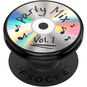 PopSockets Phone Grip with Expanding Kickstand, Adhesive Grip - Backspin Party Mix CD