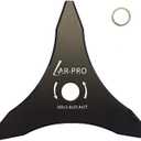 AR-PRO 12" x 3 Teeth Steel Brush Blades for Cutter, Trimmer, Weed Eater - Made from Carbon Steel, Cuts Like Butter