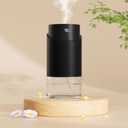 Waterless Essential Oil Diffuser - Rechargeable Black Aluminum Alloy 100ml Scent Machine with 4 Timers, 3 Mist Levels & Vehicle Mode for Home, Car, Office, Studio