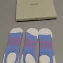 BRISIRA Coolmax Bamboo Viscose Kids No Show Socks Compression Athletic Running Sports Boys Socks Ankle Cushioned for Youth (Large, 3 Pairs Blue)