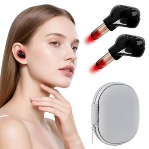 2026 Upgraded Red Light Therapy for Ear & Nasal Wellness (Black)