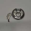 Master Lock Padlock, Stainless Steel Discus Lock, 2-3/4 in. Wide, 40DPF, Silver