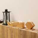 Bamboo Napkin Holder Square Napkin Stand Tabletop Tissue Dispenser Organizer for Home Kitchen Restaurant Hotel Bar, 1 Piece