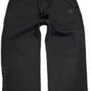 Double Waisted Sweatpants Men Y2k Baggy Sweatpants Drawstring Wide Leg Gym Workout Pants Loose Vintage Grunge Pants (Large, Black)
