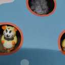 PAWISE Interactive Cat Play Scratch,3-in-1 Whack-A-Mole Puzzle Toy, Cat Scratching Post with Catnip, Fun Toy for Kitten,Cardboard Box to Relieve Boredom and Boost IQ for Indoor Cats